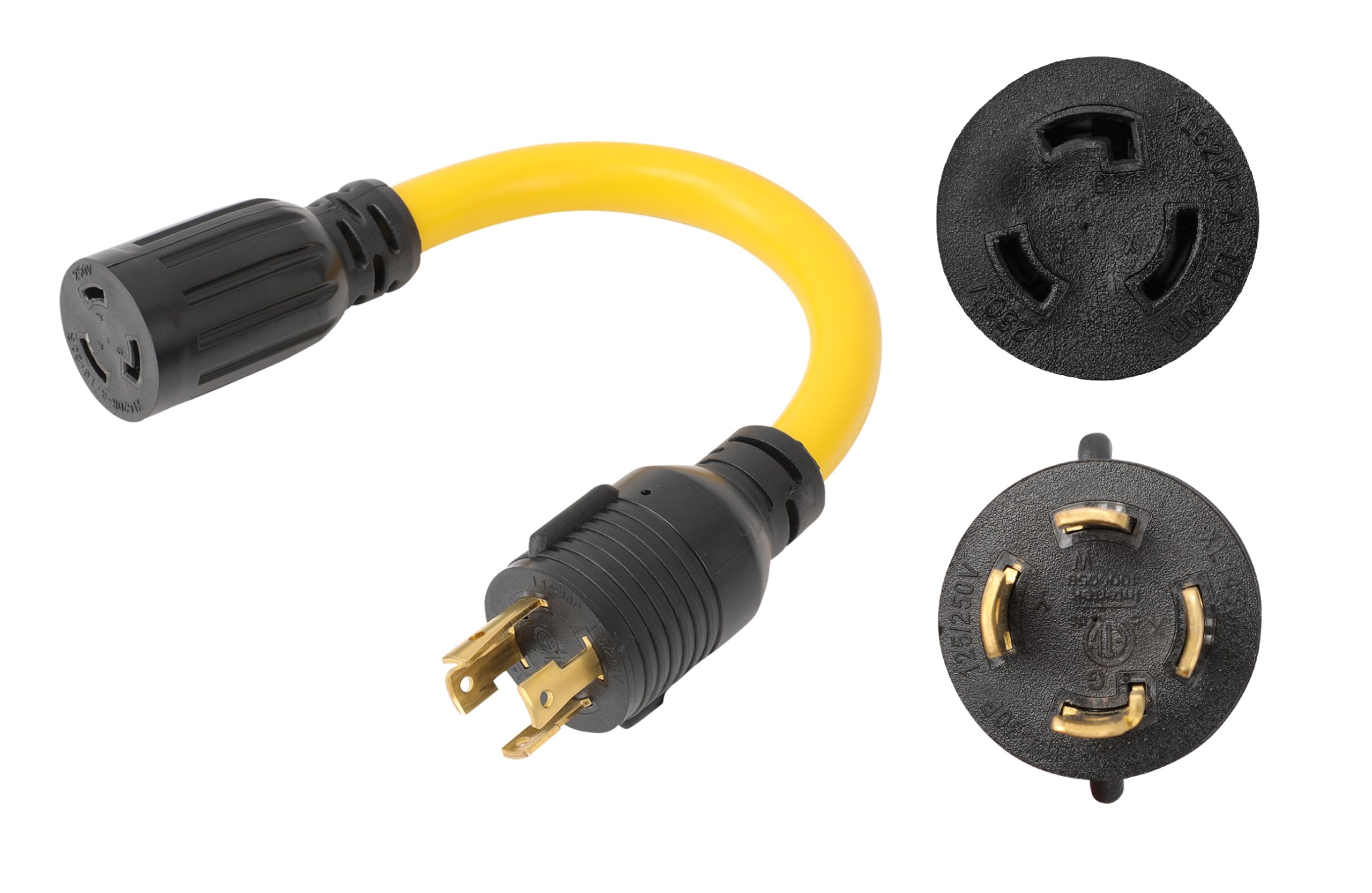 Amazon.com: ONETAK NEMA L14-30P to L6-20R 240V 20 Amp Twist Lock 4